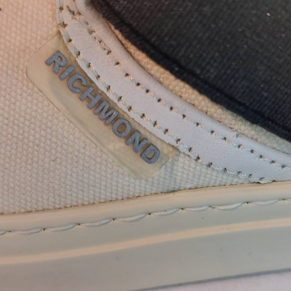John Richmond printed canvas & leather slip-on sneakers, EU40, deadstock/flaws - Picture 3 of 10